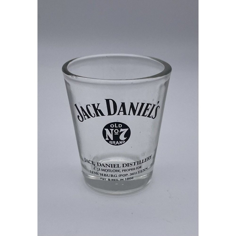 Jack Daniel's Shot Glass No 7 Old Brand Whiskey Lynchburg Tennessee TN